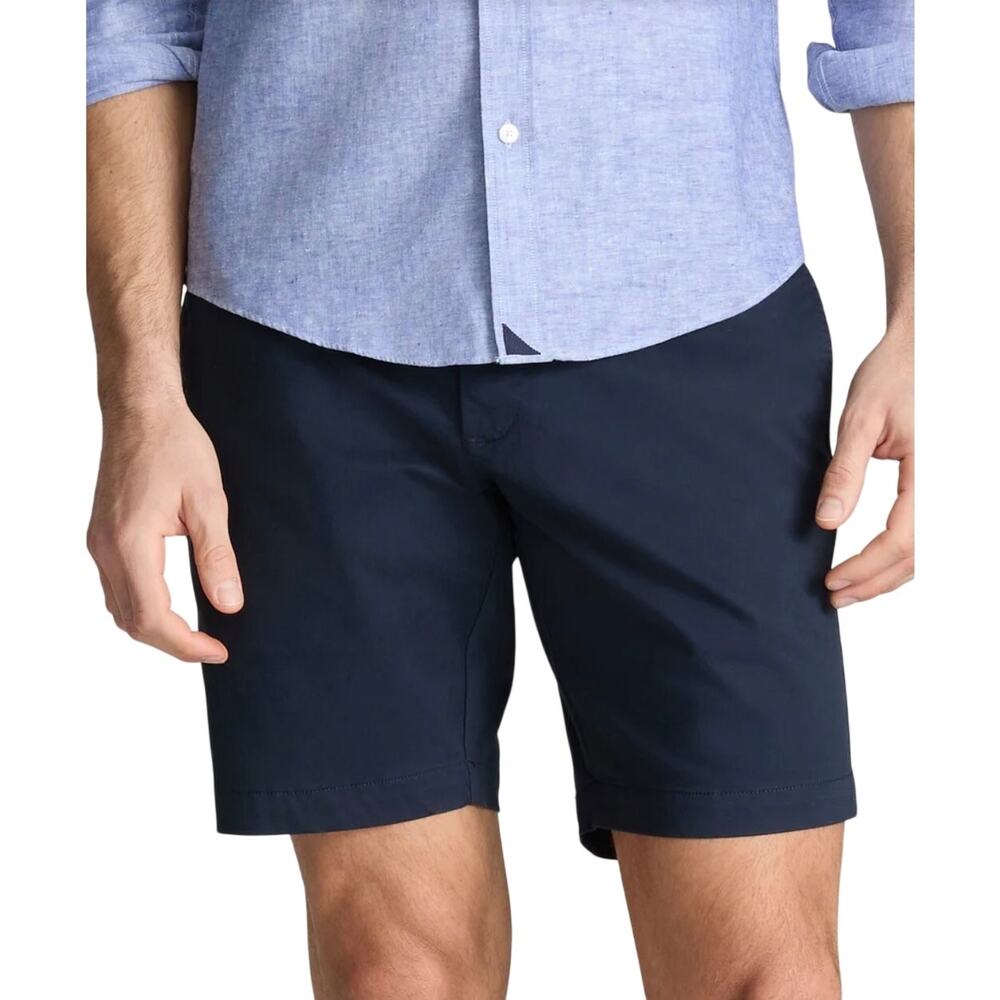 Untuckit 9" Navy Chino Shorts, 100% Pima Cotton, Preppy, Men's Size 38